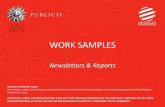 Publicis Past Work: Newsletters & Reports