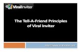 The Tell A Friend Principles Of Viral Inviter