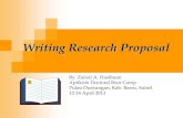 P#4 writing research proposal