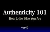 Authenticity 101