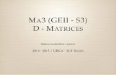 GEII - Ma3 - Matrices