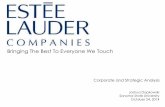 Estee Lauder Companies Strategic Audit PowerPoint