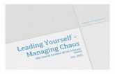 Leading yourself   managing chaos @infocom world oct. 2013 - slideshare ver.