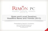 State and Local Taxation: headline news and trends (2013)