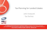 Tax Planning For Landed Estates