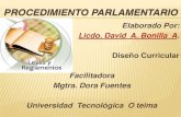 Presentacion de microclase  procedimiento parlamentario f.a.