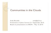 Communities in the Clouds - Andy Blundell, C3T Action Research Corp.