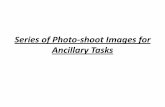 Series of photo shoot images for ancillary tasks