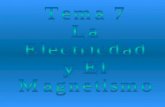 Tema 7 la electricidad y el magnetismo