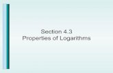 4 3 Properties Of Logarithms