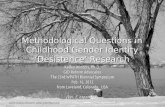 Methodological Questions in Childhood Gender Identity ‘Desistence’ Research
