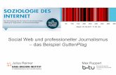 Reimer Ruppert 2013 Social Web & professioneller Journalismus - das Beispiel GuttenPlag