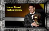 Lionel messi makes history