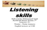 Listening skills delivered