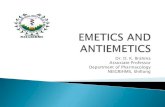 Emetics and antiemetics