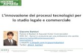 L'innovazione dei processi tecnologici - Giacomo Barbieri