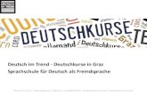 Deutschkurse in Graz - Sprachschule Deutsch im Trend