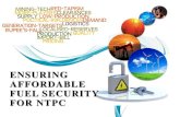 Ensuring Affordable Fuel Security for NTPC - Presentation
