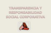 Transparencia y responsabilidad social corporativa 2013 ¿quién da mas?