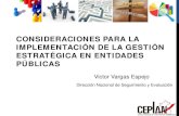 Víctor Vargas: "Implementación de Gestión Estratégica en Entidades Públicas"