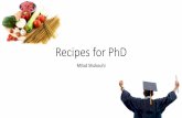 PhD Recipe