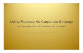 Using Purpose As Corporate Strategy