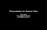 Personalisation for Smarter Cities