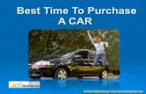Best time to purchase a car