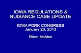 Eldon McAfee - Iowa Regulations & Nuisance Case Update