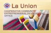 Cooperative Community Entrepreneurial Development Division - OPAg, Province of La Union