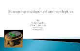 screening methods for Antiepileptic activity
