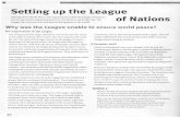 Week 1 - Setting up the League of Nations