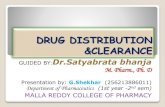 Drug distribution & clearance