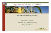 Peters   2014 farm bill