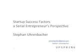 Startup success factors according to Stephan Uhrenbacher