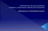 Visibilidad y diseminación abierta del conocimiento_Portafolio de evaluación 3 Luz Elisa Marrero