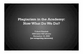 Plagiarism in the Academy