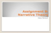 Assignment 8 - Narrative Theory