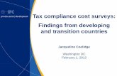 Tax compliance cost surveys