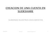Creacion de una cuenta en slideshare y subir documentos
