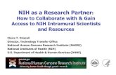 NIH as a NIH as a Research Partner