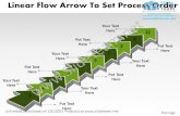 Ppt linear flow shapes arrows powerpoint to set process order business templates