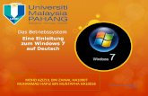 Das Betriebssystem: Eine Einleitung zum Windows 7 auf Deutsch
