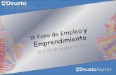 IX Foro de Empleo y Emprendimiento deusto