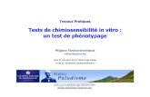 Anti-paludogramme - Tests de chimiosensibilité in vitro : un test de phénotypage