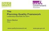 PAS: The Planning Quality Framework