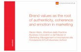 Brand values as the root of authenticity, coherence and emotion in marketing