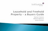 Leasehold and freehold property - a buyers guide