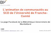 L'animation de communautés au SCD de l'Université de Franche-Comté : la page Facebook de la Bibliothèque universitaire de Montbéliard