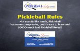 Pickleball rules